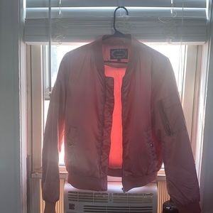 Rose pink bomber jacket